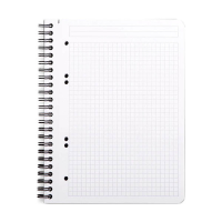 Rhodia Greenbook cahier à spirale A5+ 90 g/m² 80 feuilles lignées 5 mm - noir 404700