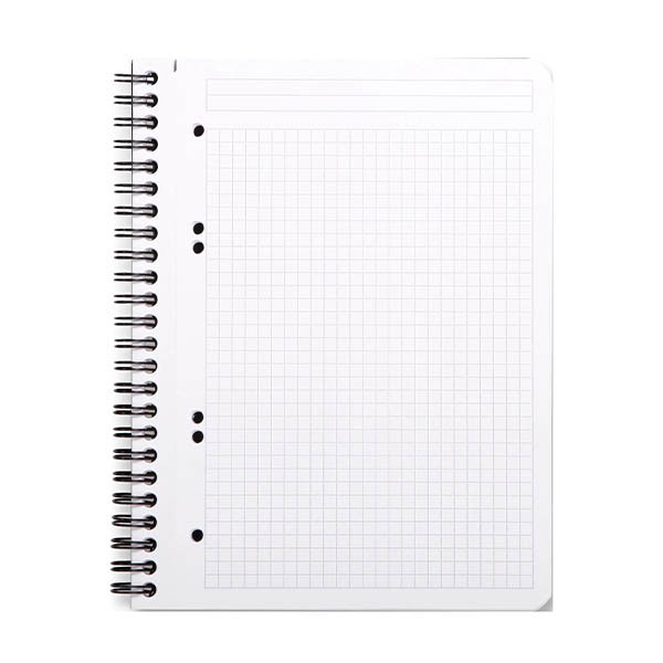 Rhodia cahier à spirale A5+ 90 g/m² 80 feuilles quadrillé 5 mm - noir 404579 - 1