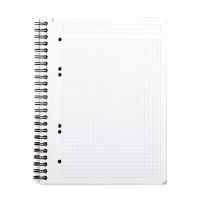 Rhodia cahier à spirale A5+ 90 g/m² 80 feuilles quadrillé 5 mm - noir 404579
