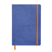 Rhodia carnet A5 ligné 80 feuilles - bleu 404698