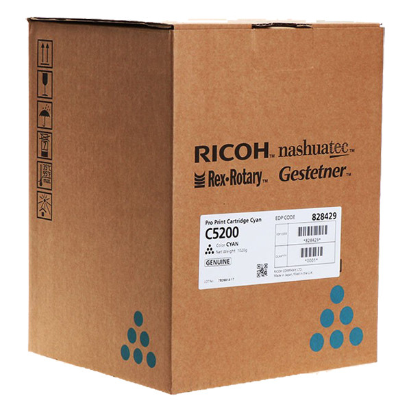 Ricoh 828429 toner (d'origine) - cyan 828429 067166 - 1