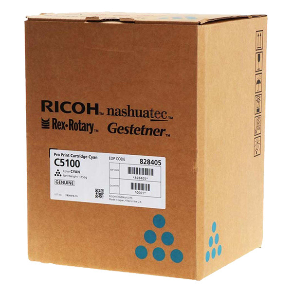 Ricoh 828 228 toner (d'origine) - cyan 828228 073530 - 1