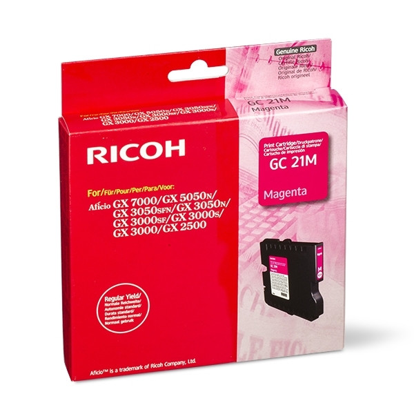 Ricoh GC-21M cartouche de gel (d'origine) - magenta 405534 074892 - 1