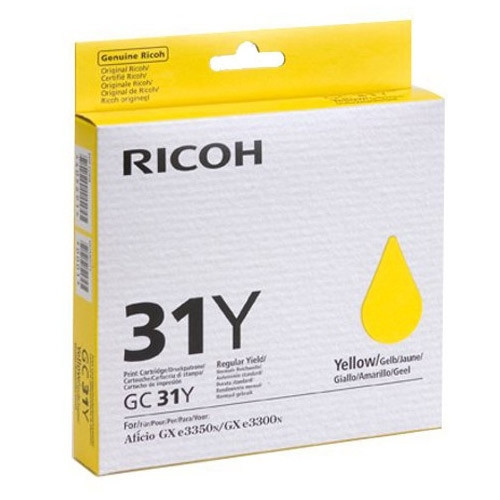 Ricoh GC-31Y cartouche de gel (d'origine) - jaune 405691 073950 - 1