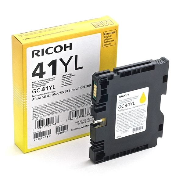 Ricoh GC-41YL cartouche de gel (d'origine) - jaune 405768 073804 - 1