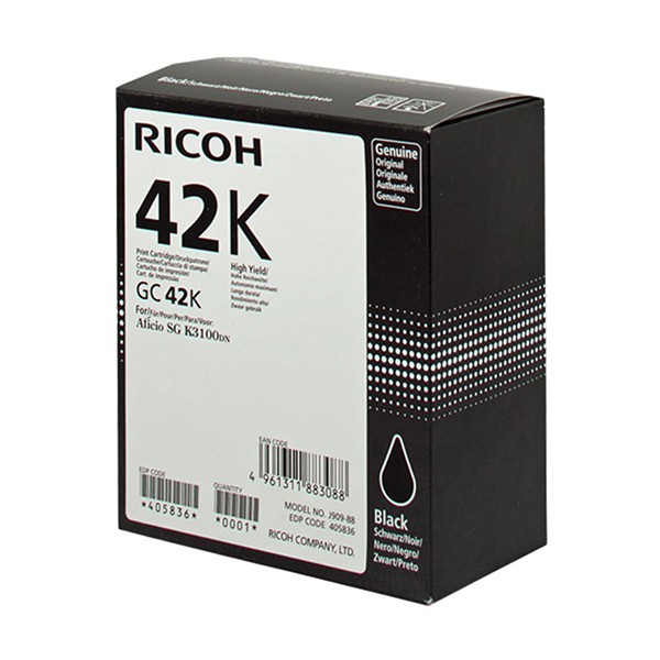 Ricoh GC-42K cartouche d'encre noire haute capacité (d'origine) 405836 067034 - 1