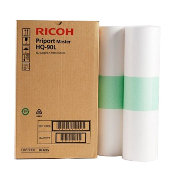 Ricoh HQ90L (893265) rouleau de master 2 pièces (d'origine) 893265 073654 - 1
