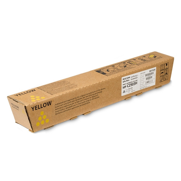 Ricoh MP C2503H toner haute capacité (d'origine) - jaune 841926 073554 - 1