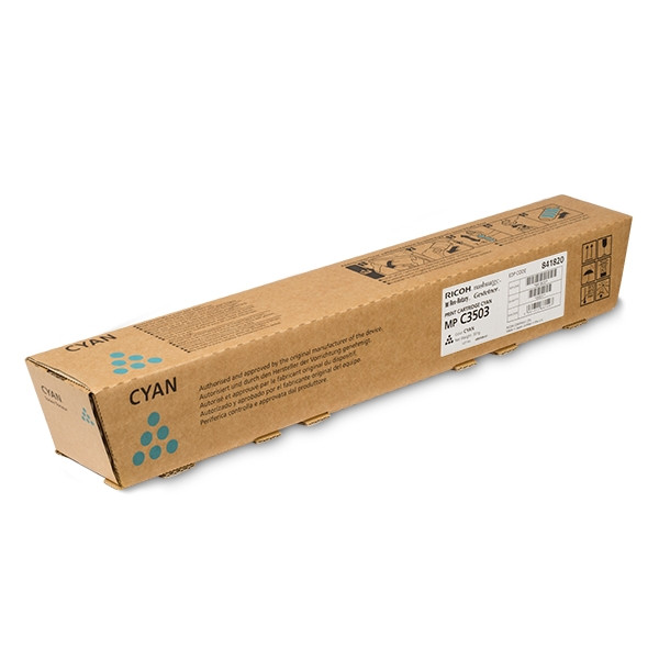 Ricoh MP C3503 toner (d'origine) - cyan 841820 073682 - 1