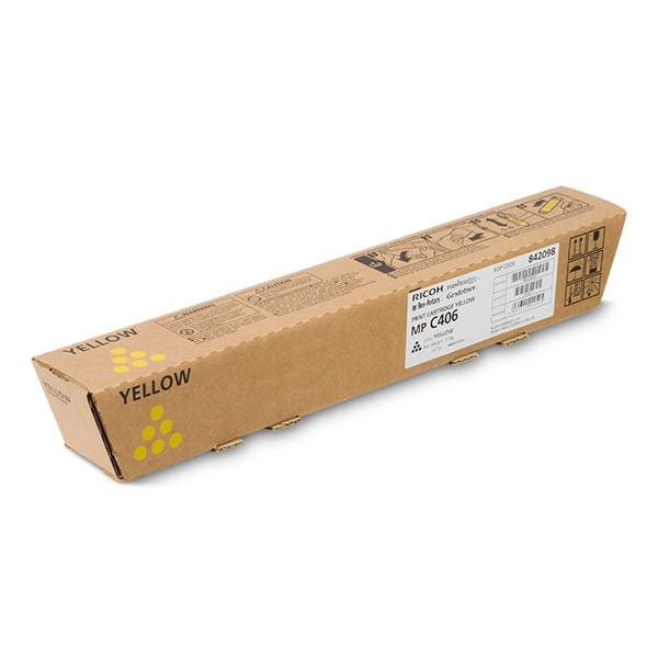 Ricoh MP C406 toner (d'origine) - jaune 842098 067056 - 1