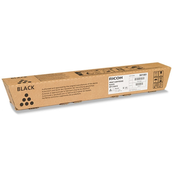 Ricoh MP C5501E toner (d'origine) - noir 841456 842052 073888 - 1