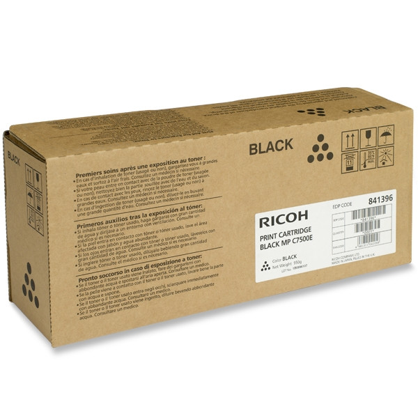 Ricoh MP C6000/ C7500 toner (d'origine) - noir 841100 841396 842069 073936 - 1