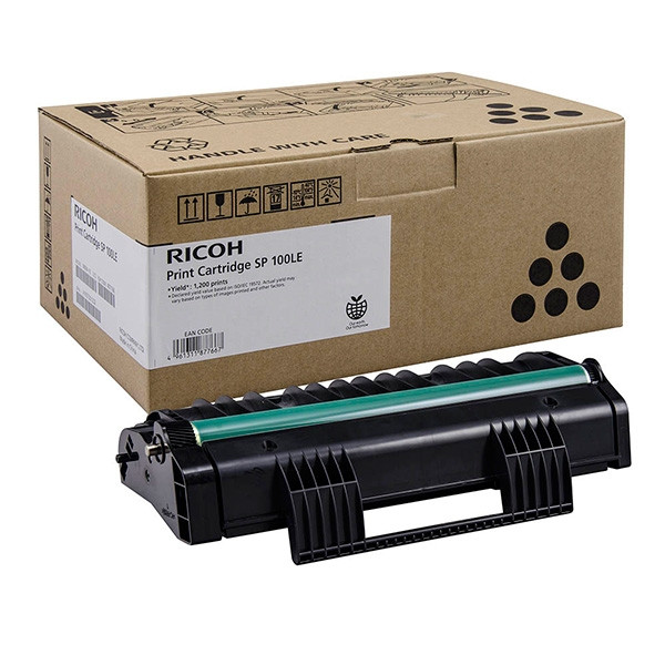 Ricoh SP-100LE toner (d'origine) - noir 407166 073630 - 1