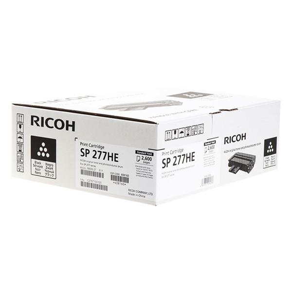 Ricoh SP 277HE toner (d'origine) - noir 408160 066932 - 1