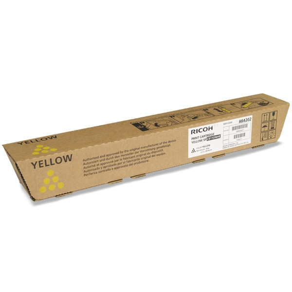 Ricoh SP C811DN toner (d'origine) - jaune 820009 821218 884202 074860 - 1