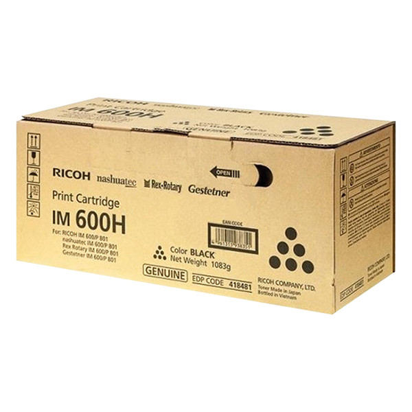 Ricoh Type IM 600H toner (d'origine) - noir 418480 418481 602273 - 1