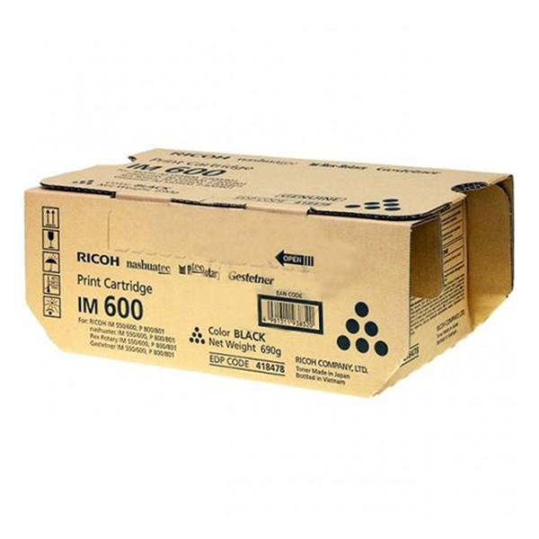 Ricoh Type IM 600 toner (d'origine) - noir 418477 418478 602271 - 1