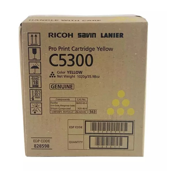 Ricoh type C5300 toner (d'origine) - jaune 828602 067266 - 1