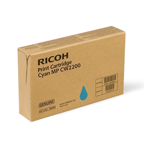 Ricoh type MP CW2200 cartouche d'encre cyan (d'origine) 841636 067002 - 1