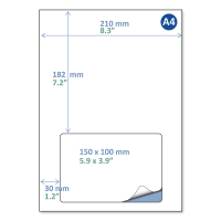Offre : Rillstab étiquette de livraison/retour A4 150 x 100 mm (1000 feuilles)