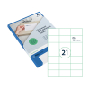 Rillprint étiquettes transparentes 70 x 42,4 mm (525 étiquettes)