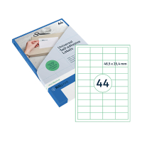 Rillstab Rillprint 83202 étiquettes universelles A4 48,5 x 25,4 mm (1100 étiquettes) - transparent 83202 068148