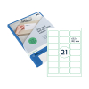 Rillprint 83205 étiquettes universelles A4 63,5 x 38,1 mm (525 étiquettes) - transparent