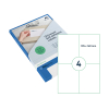 Rillprint 83222 étiquettes universelles A4 105 x 148 mm (100 étiquettes) - transparent