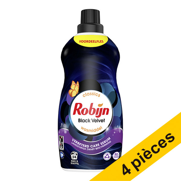 Robijn Offre : 4x Robijn Black Velvet lessive liquide 1190 ml (34 lavages)  SRO05108 - 1