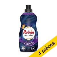Offre : 4x Robijn Klein & Krachtig Black Velvet lessive liquide 1190 ml (39 lavages) SRO05278