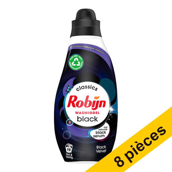 Offre : 8x Robijn Black Velvet lessive liquide 665 ml (19 lavages) SRO00198 - 1