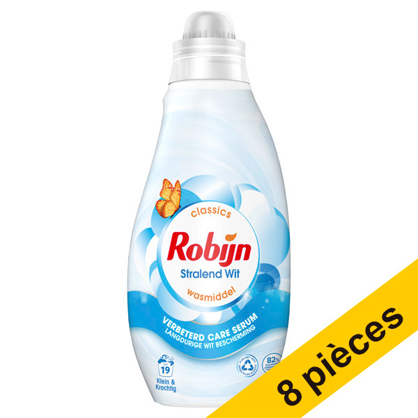 Robijn Offre : 8x Robijn Blanc Éclatant lessive liquide 665 ml (19 lavages)  SRO05072 - 1