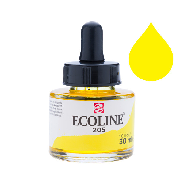 Royal Talens Talens Ecoline aquarelle liquide 205 (30 ml) - jaune citron 11252051 220713 - 1