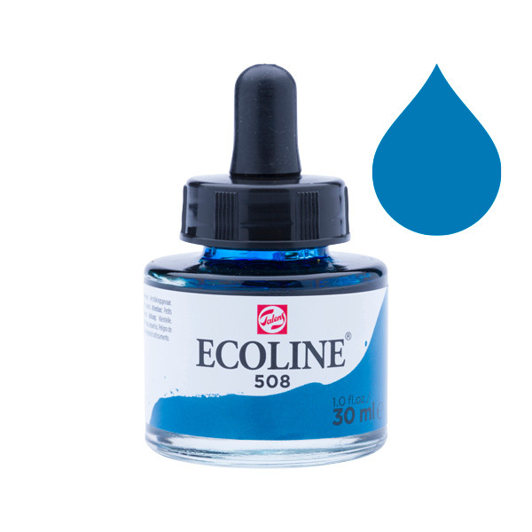 Royal Talens Talens Ecoline aquarelle liquide 508 (30 ml) - bleu de Prusse 11255081 220742 - 1