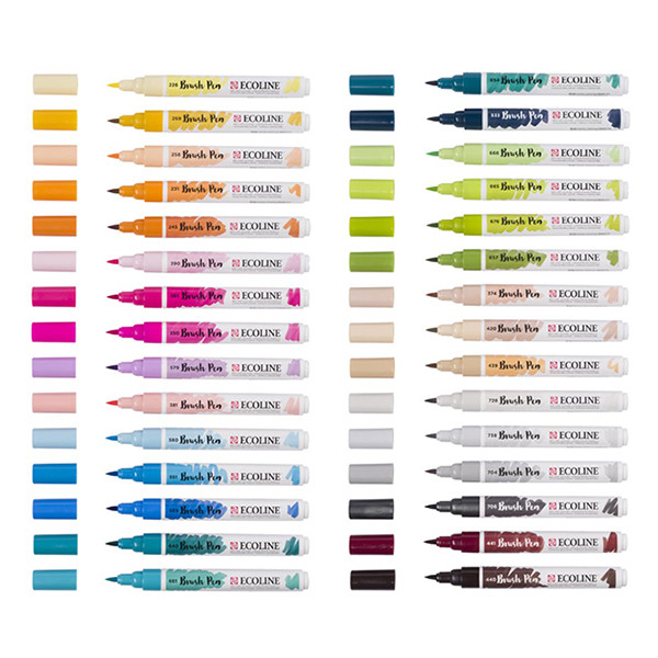 Royal Talens Talens Ecoline feutres pinceaux (30 pièces) - couleurs supplémentaires 1509026 407277 - 2