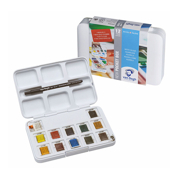 Royal Talens Talens Van Gogh set de peinture aquarelle (12 demi-godets) 20808631 407251 - 1