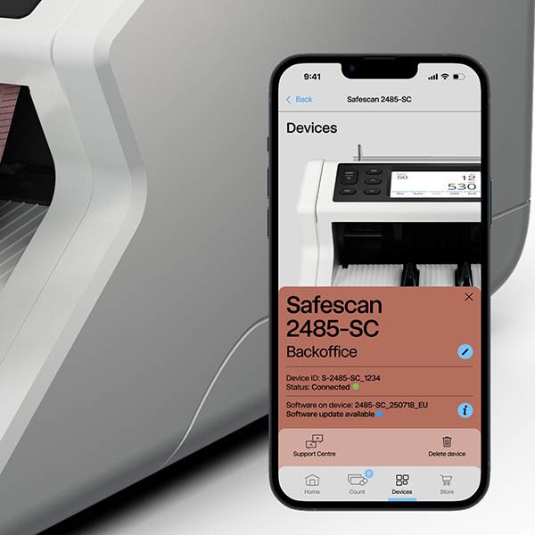 Safescan compteuse de billets 2485-SC avec comptage de valeur et application Safescan 219128 - 4