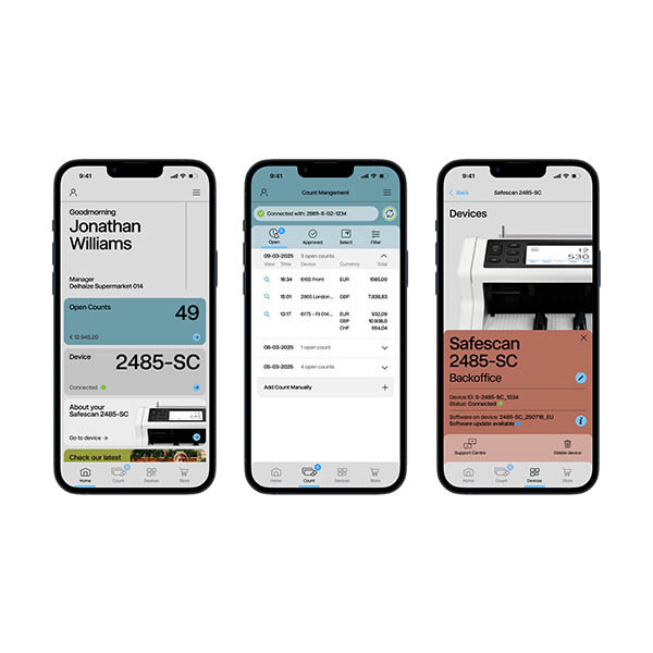 Safescan compteuse de billets 2485-SC avec comptage de valeur et application Safescan 219128 - 5