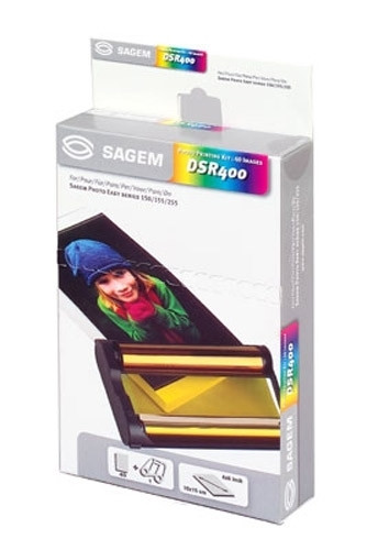 Sagem DSR 400 cartouche d'encre couleur+ 40 feuilles format 10 x 15 (d'origine) DSR-400 031910 - 1