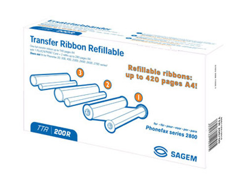 Sagem TTR 200R film de transfert + 2 recharges (d'origine) TTR-200R 031900 - 1