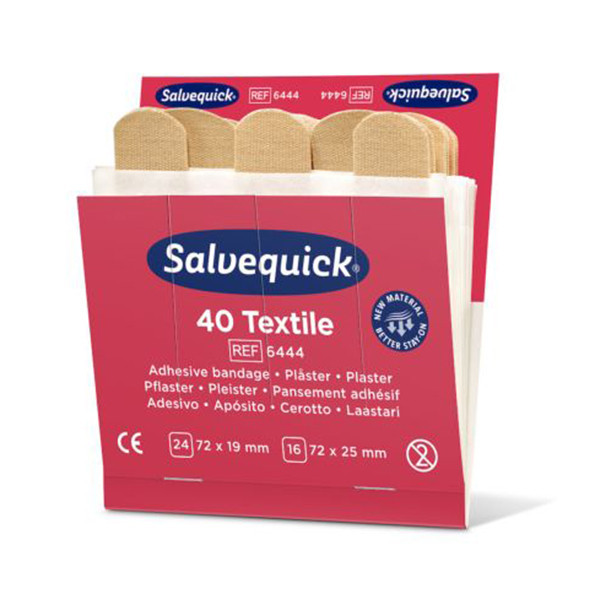 Salvequick recharge pour distributeur de pansements textiles (6 pièces) SSA00005 - 1