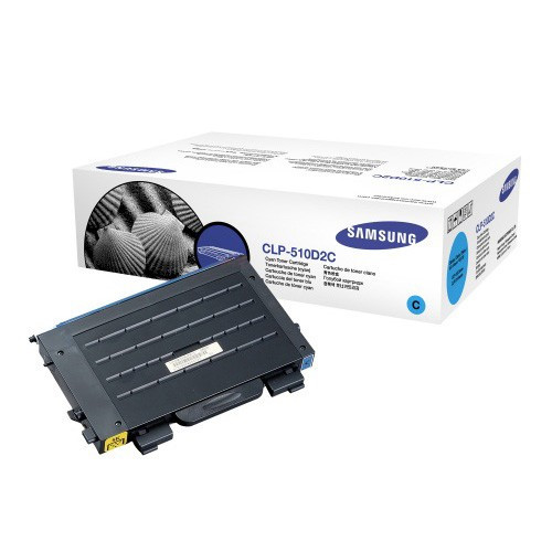 Samsung CLP-510D2C toner cyan (d'origine) CLP-510D2C/ELS 033415 - 1