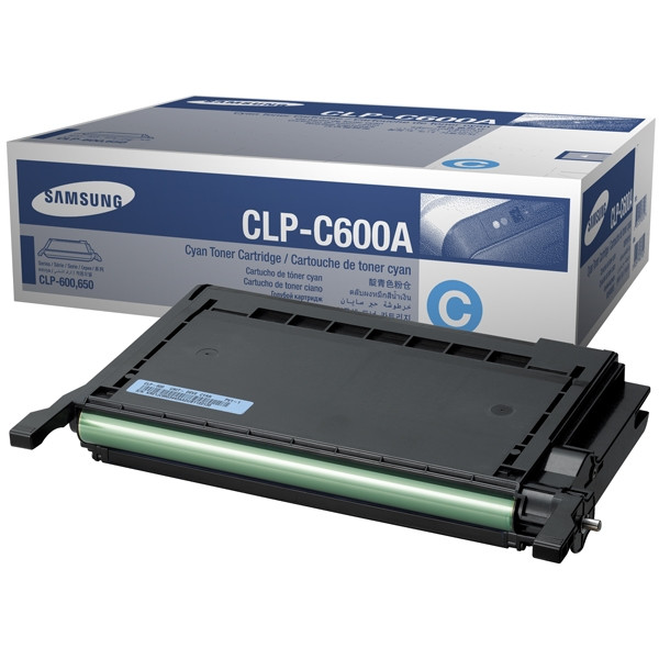 Samsung CLP-C600A toner cyan (d'origine) CLP-C600A/ELS 033505 - 1