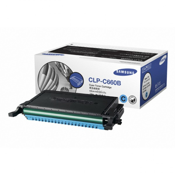 Samsung CLP-C660B (ST885A) toner cyan haute capacité (d'origine) CLP-C660B/ELS 033598 - 1