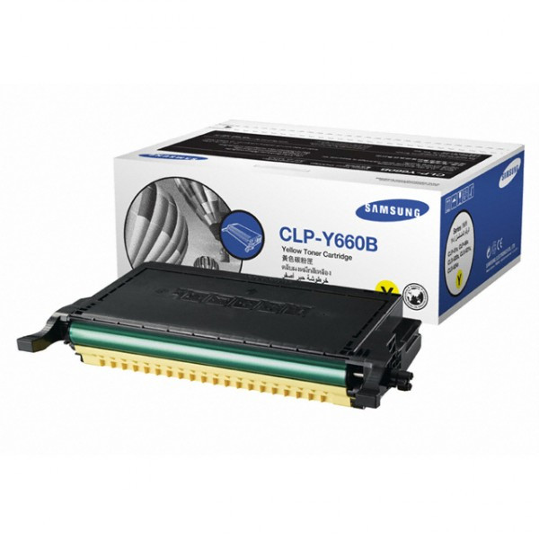 Samsung CLP-Y660B (ST959A) toner jaune haute capacité (d'origine) CLP-Y660B/ELS 033606 - 1