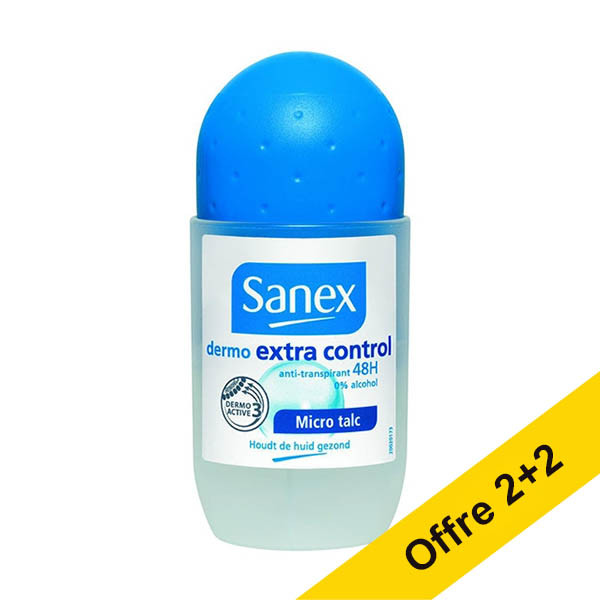 Offre : 4x Sanex Dermo Extra Control déodorant roll-on (50 ml) SSA06105 - 1