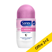 Offre : 4x Sanex Dermo Invisible déodorant roll-on (50 ml)