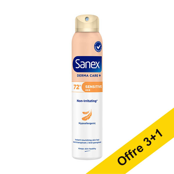 Offre : 4x Sanex Dermo Sensitive spray déodorant (200 ml) SSA06103 - 1