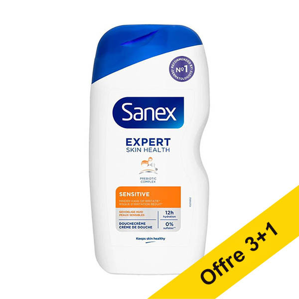 Offre : 4x Sanex Expert Skin Health Sensitive gel douche (400 ml) SSA06110 - 1