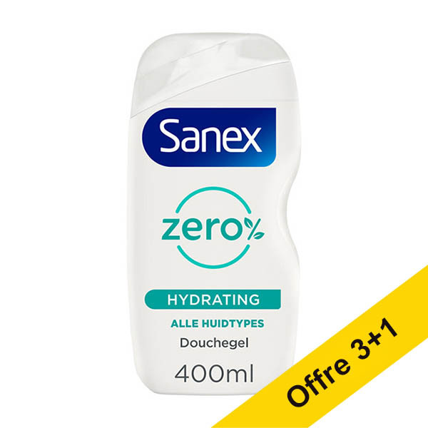 Offre spéciale : 4x Sanex Zero% gel douche pour peaux normales (400 ml) SSA06113 - 1